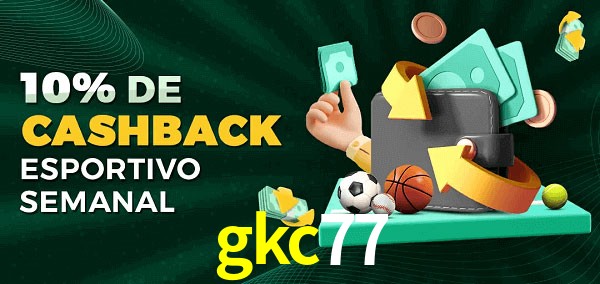 10% de bônus de cashback na gkc77
